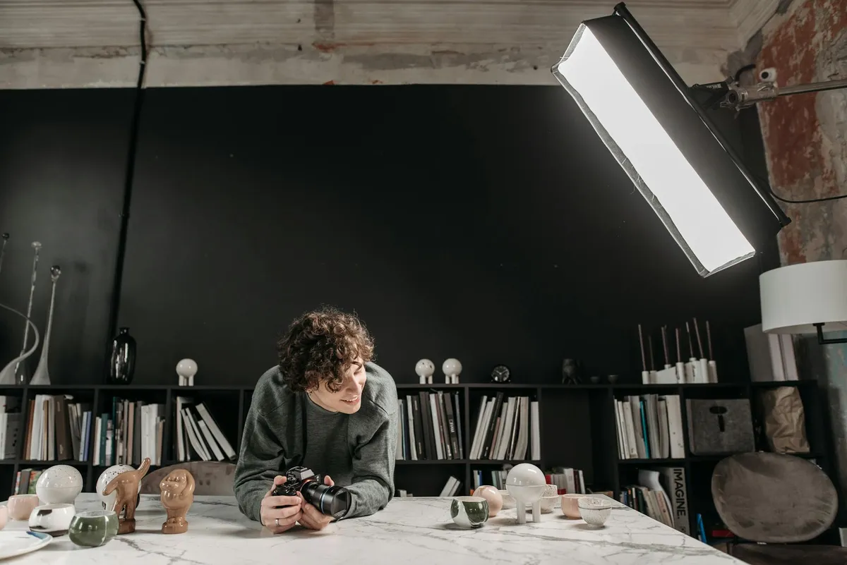 A film studio workspace