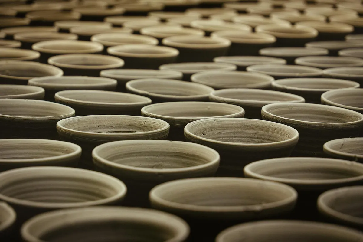 A Japanese pottery piece